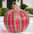 Christmas Ornament Ball Outdoor Pvc 60CM Inflatable Decorated Ball PVC Giant Big Large Balls Xmas Tree Decorations Toy Ball
