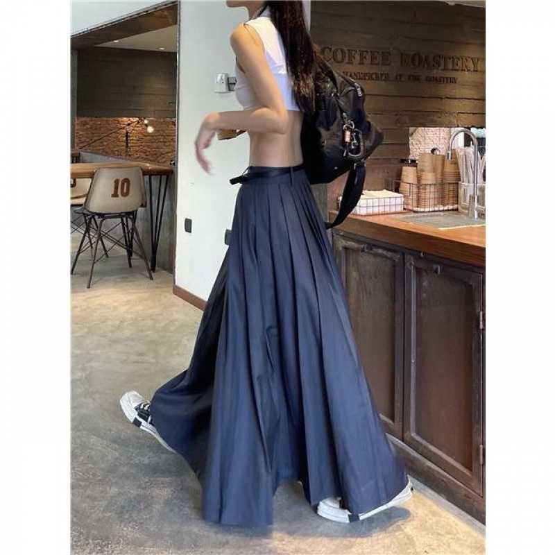 Women's Fashion Casual Retro Low Waist Skirt