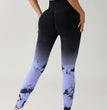 Gradient Tie-dye Yoga Seamless Female Running Workout Pants