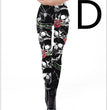 Halloween Night Skull Frame Digital Print Sexy Leggings