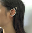 Punk Fairy Ear Cuff Earring Dark Elf Ear Clip No Piercing Earrings For Women Gothic Jewelry Silver Color Halloween Earcuff Party