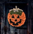 Halloween Pumpkin Garland Hand-woven Party Layout Props Pendant