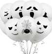10 PCs Halloween Grimace Spider Witch Bat Rubber Balloons 12-inch Printed Balloon