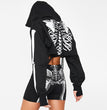 Women's Fashion Halloween Outdoor Reflective Hooded Sweater