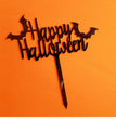 Happy Halloween Pumpkin Acrylic Cake Insert Party Cake Decoration
