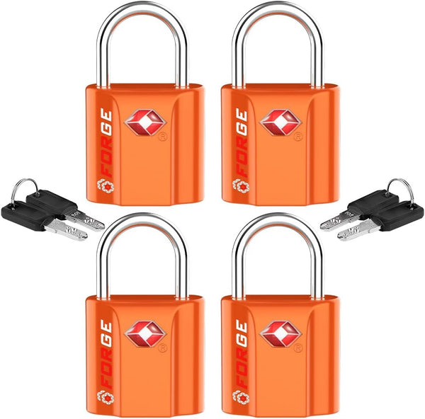 TSA-Approved Luggage Locks with Dimple Keys
