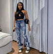 Jeans Women's High Waist Slim Fit European And American Stretch Trousers