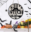 Halloween Wooden Witch Broom Acrylic Hang Decorations
