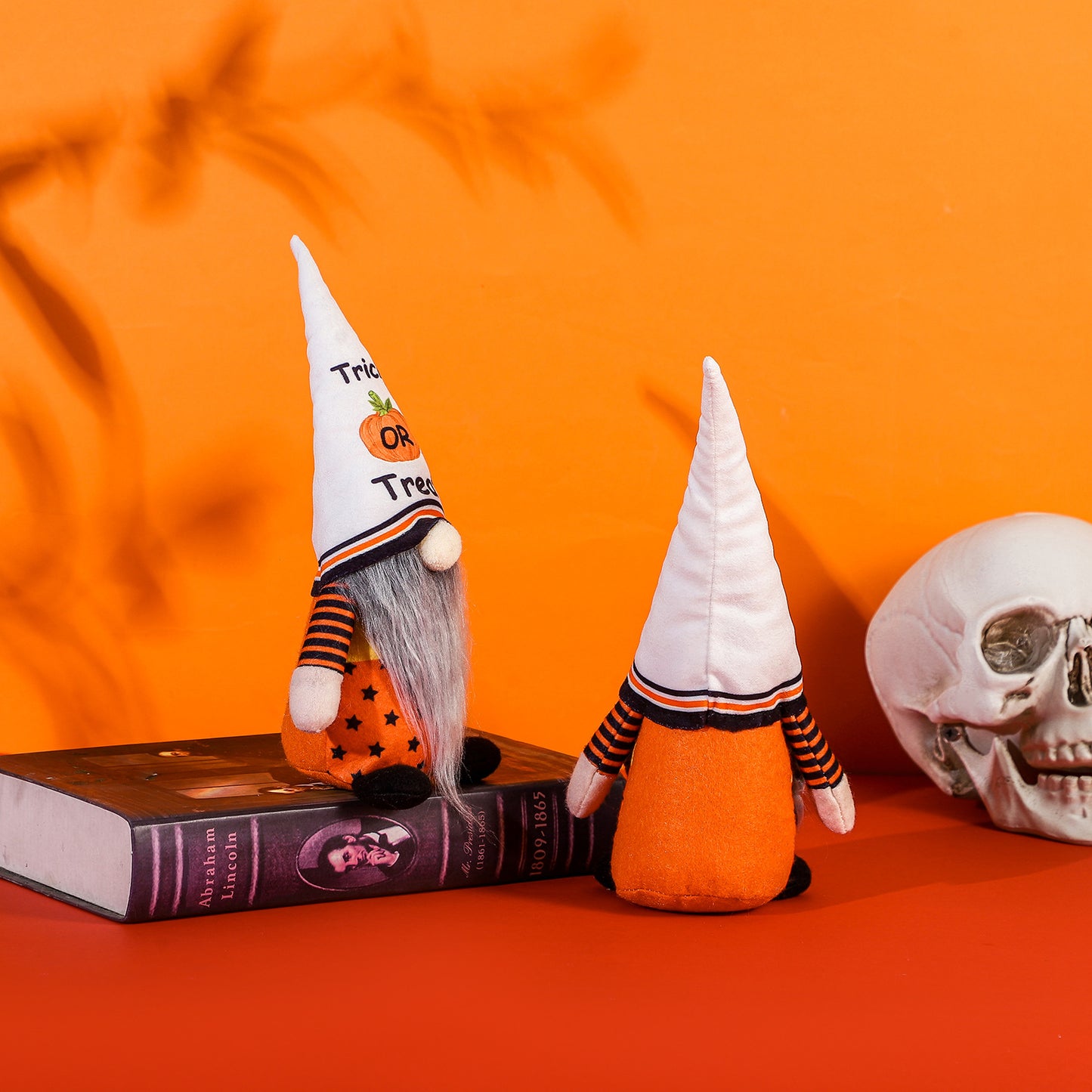 Halloween Faceless Doll Bat Pumpkin Standing Doll