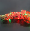 LED Lights Hot Stamping Double-layer Ribbon Christmas Decorations