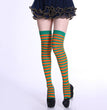 Rainbow Colorful Striped Stockings For Halloween Party