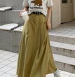 Slimming Temperament Mid-length Large Swing Skirt