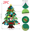 Children's DIY felt Christmas tree with lights