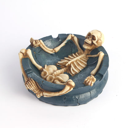 Nordic Decorative Resin Skull Halloween Ashtray