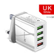 Illuminated 4USB Mobile Phone Charger 3A Charging Head