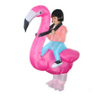 Creative toys Halloween Christmas Flamingo cosplay dress up inflatable suit party spoof costume props