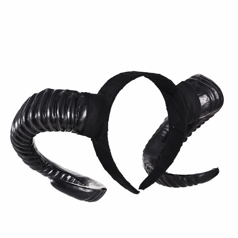 Fashionable Personality Halloween Ram's Horn Hair Band