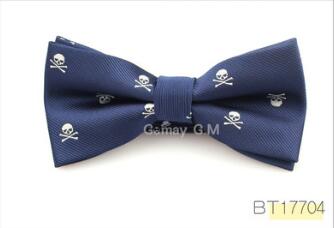 Polyester skull tie Halloween party accessories