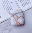 Compatible with Apple, White Marble Case for Airpods Earphone Case