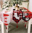Christmas decorations electric embroidered knitted cloth table runner