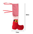 Christmas restauranChristmas restaurant bar chair foot covert bar chair foot cover
