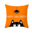 Halloween new pumpkin black cat pillowcase