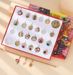 Christmas Advent Calendar Christmas Themed DIY Charm Jewelry Bracelet Necklace Making Kit for Girls