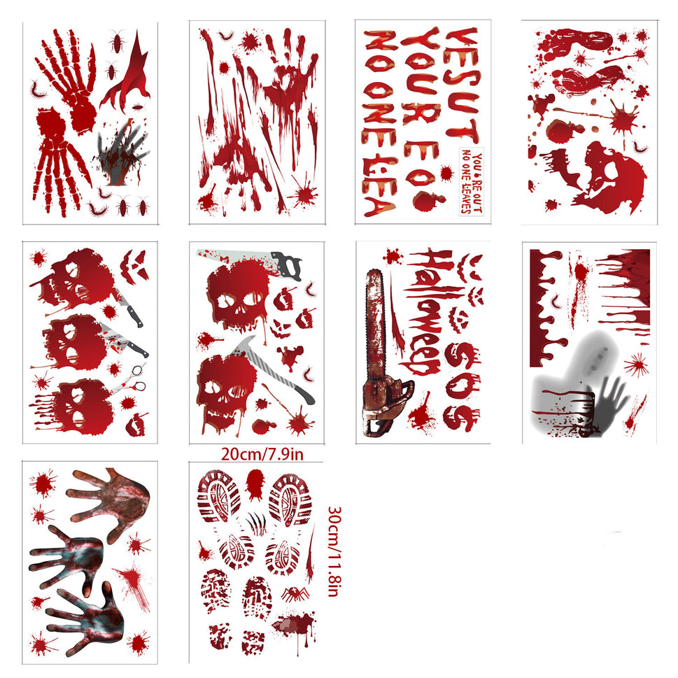 Home Fashion Printing Halloween Static Window Sticker