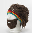 Halloween party spoof knit wool hats handmade beard men and women wig hats