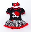 Halloween Pumpkin Short Sleeve Romper