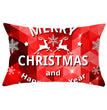 Christmas peach leather pillowcase