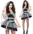Halloween Costume Zombie Bride Cosplay Suit