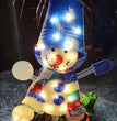 Christmas Scene Decoration With LED Lights Christmas Snowman Ornaments