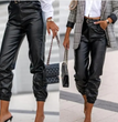 Women's Casual PU Length Leather Pants