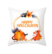New Product Halloween Pillowcase Pumpkin Letter Fly Velvet Pillow Cushion Cover