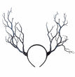 Hair Accessories Vintage Women Halloween Fairy Tale Flower Feathers Headband Retro Tree Branch Deer Ears Antlers Head Bands