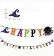 Halloween Triangle Pull Flag Party Decorations Bat Skull Pumpkin Paper Pull Flower Banner