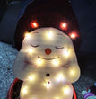 Christmas Scene Decoration With LED Lights Christmas Snowman Ornaments