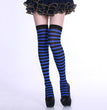 Rainbow Colorful Striped Stockings For Halloween Party