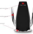 Car Wireless Charger 10W Induction Car Fast Wireless Charging With Car Phone Holder S5