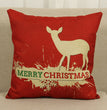Christmas elk pillowcase