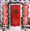 Christmas curtain couplet