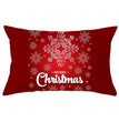 Christmas peach leather pillowcase