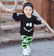 Boys long sleeve Halloween smiley two-piece set