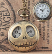 Halloween themed cartoon retro pocket watch