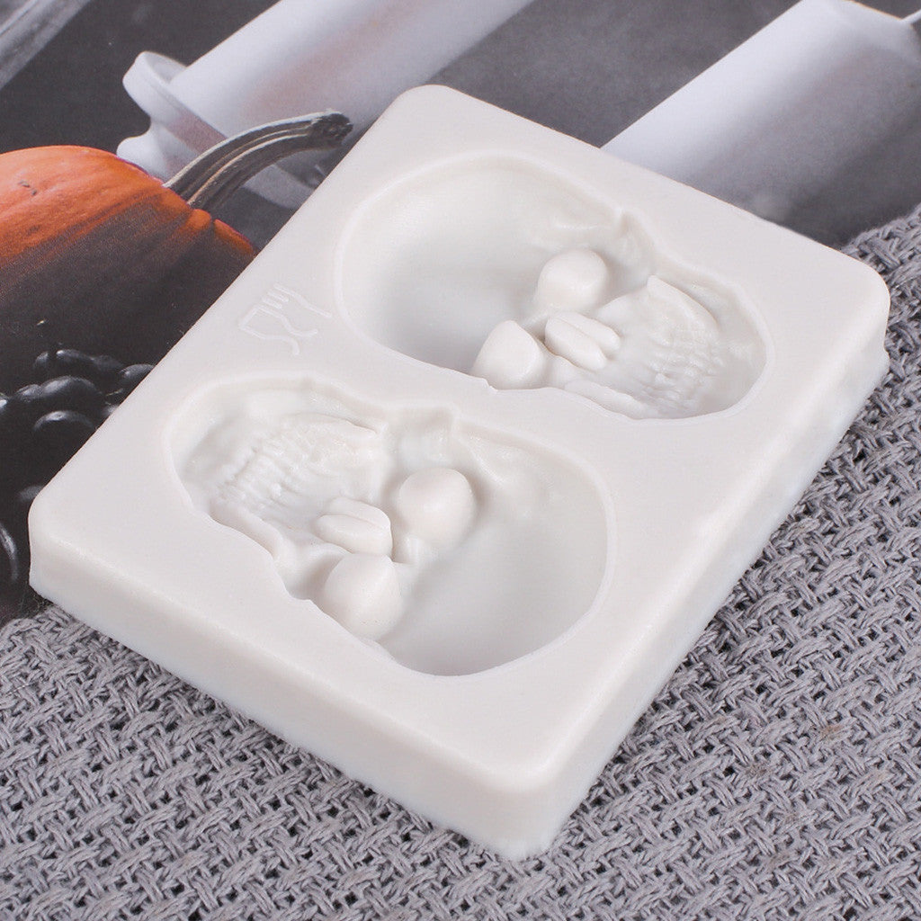 Halloween 2 with skull silicone mold