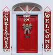 Christmas decorations Christmas couplets curtains Christmas banners pull flags Christmas curtains hanging flags window pendants