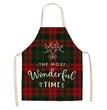 Cotton linen creative Christmas apron