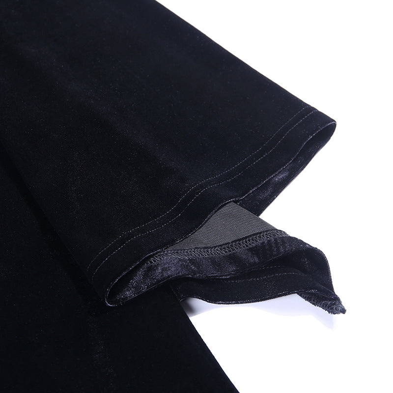 Dark Punk Halloween Velvet Cloak
