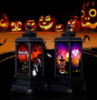 Staraise Electric Halloween Pumpkin Witch Skull Lamp